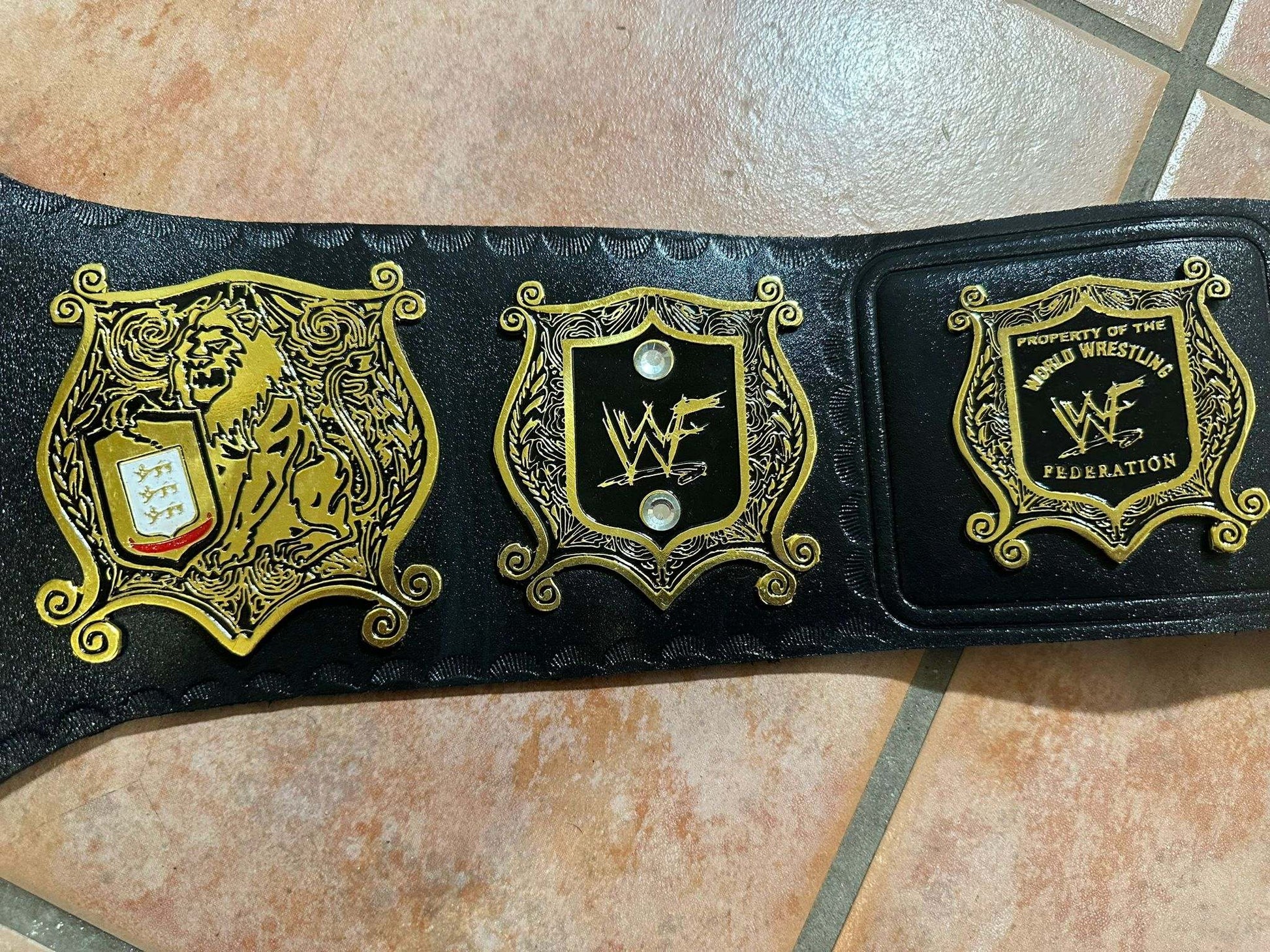 JNJ Collectibles WWF Smoking Skull World Heavyweight Championship Belt